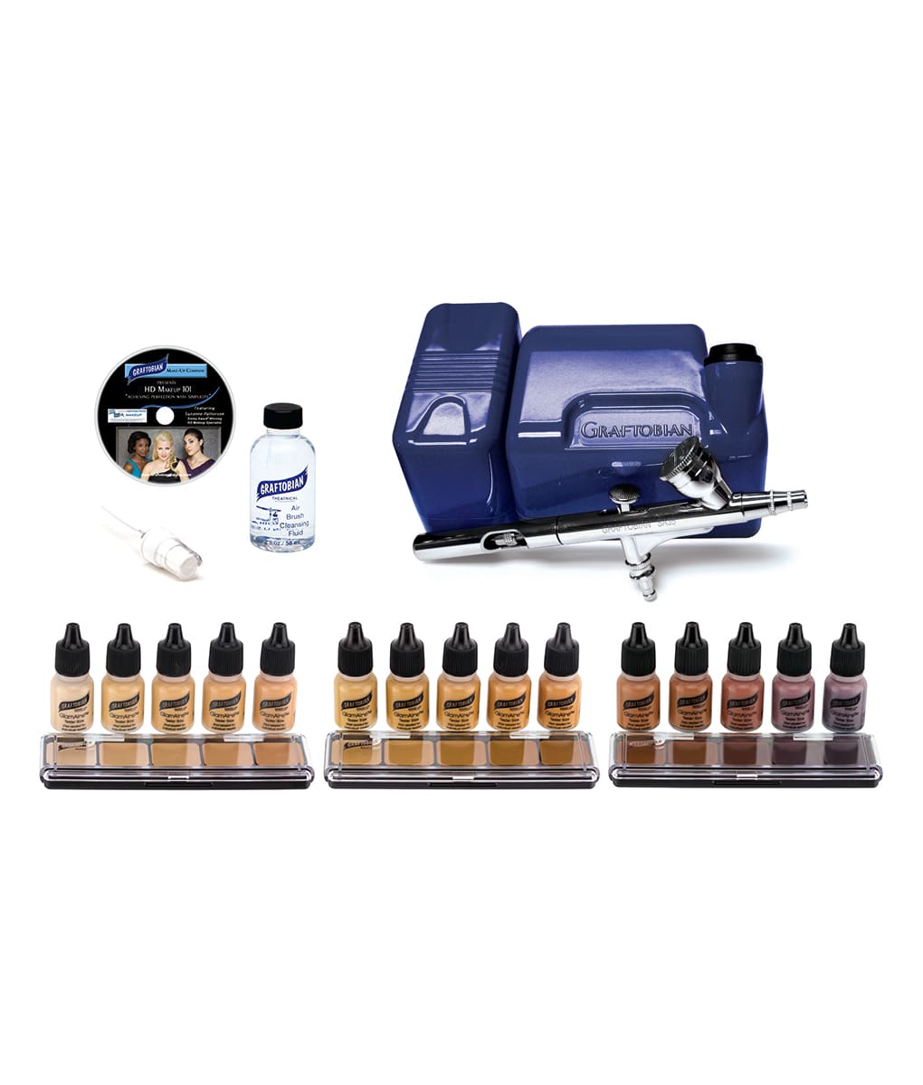 GlamAire™ Walk-Around™ Airbrush System HD Beauty Makeup Kit – Graftobian  Make-Up Company