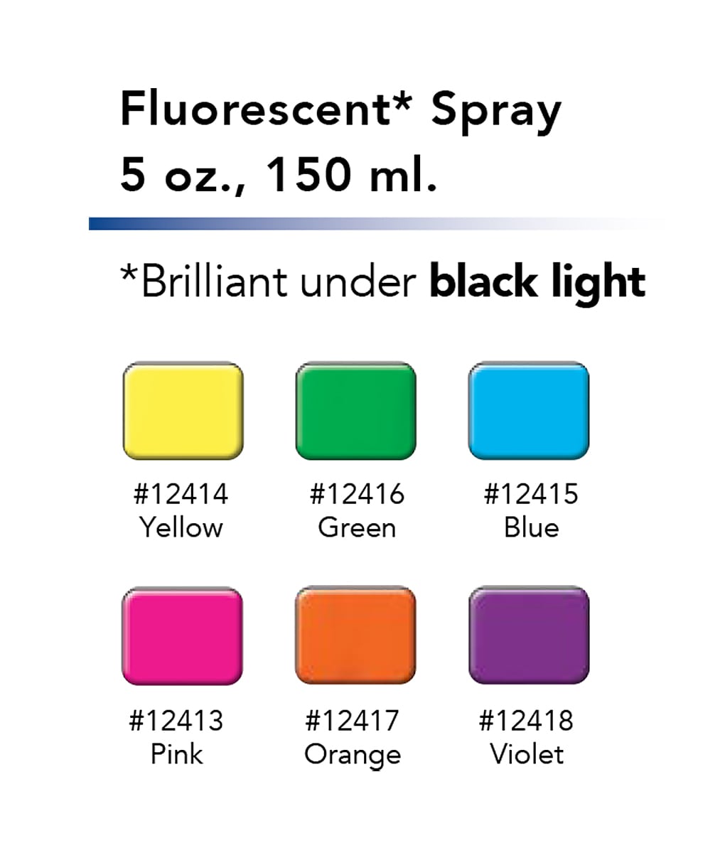 Fluorescent ColorSpray 6 Colors Graftobian MakeUp Company